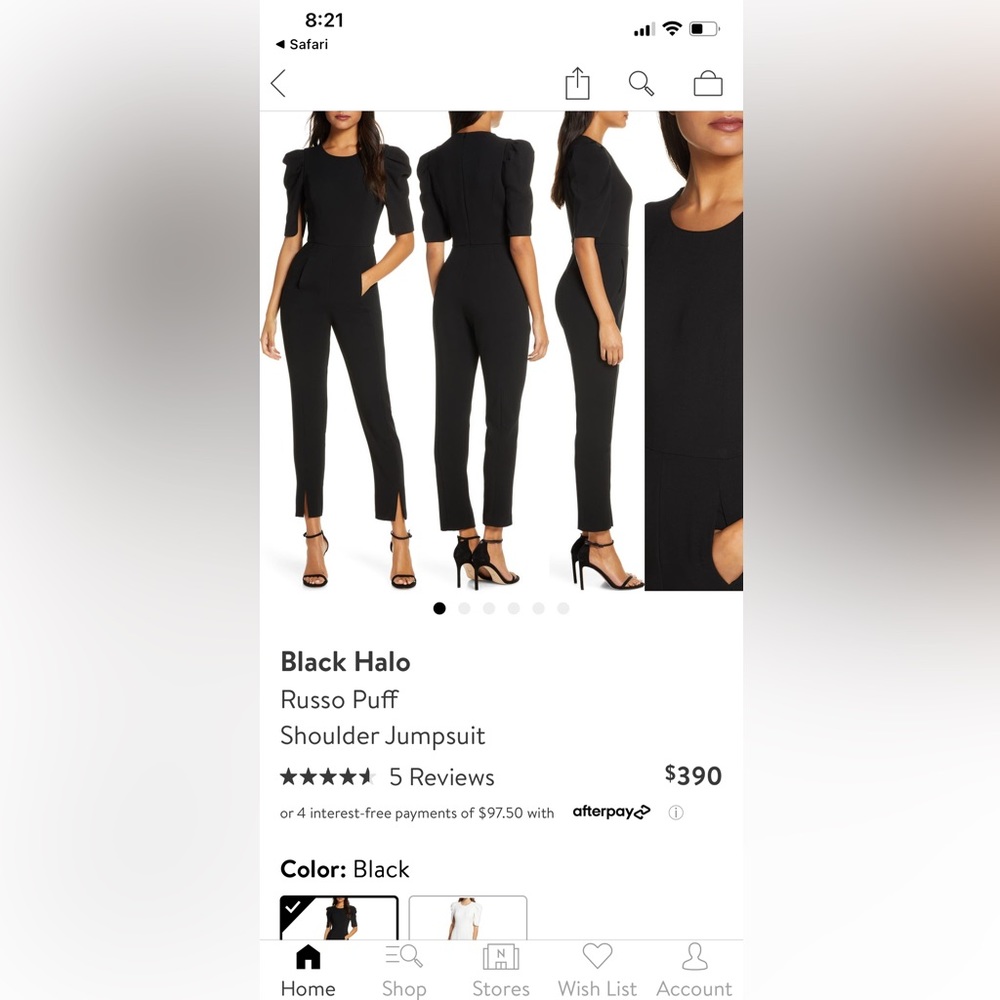 Black Halo Russo Jumpsuit